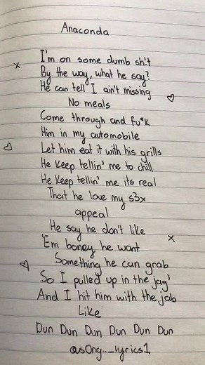 Anaconda Song Lyrics