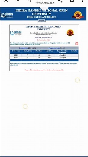 ignou grade card update 2024| ignou grade card assignment marks kaise dekhe||ignou grade card update