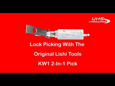 How To Pick KW1 with Original Lishi KW1 2-in -1 Pick & Decoder