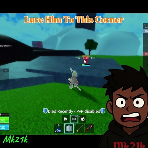 Best way to defeat wysper in blox fruits #bloxfruit #bloxfruits