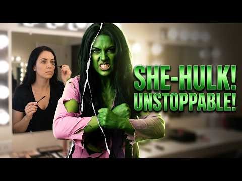 A GIANT WOMAN gets SHE HULK TRANSFORMATION NEW!