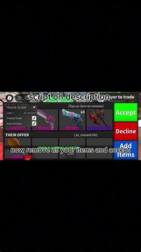 script on description mm2 freeze script #mm2trading #mm2 #roblox