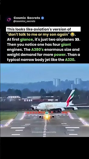 The A380 Makes The A320 Look Tiny 😳✈️ #short #viral #trending #viralvideo #aviation