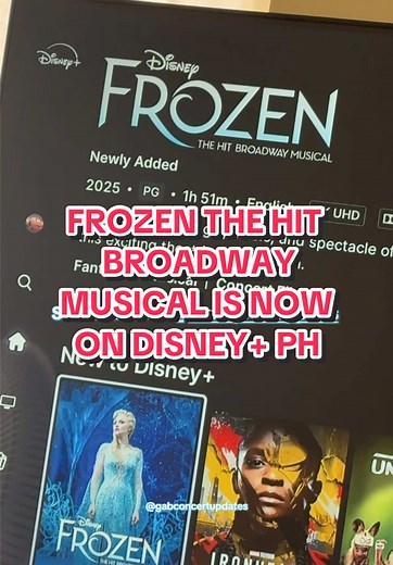 Frozen: The Hit Broadway Musical Now Streaming in PH