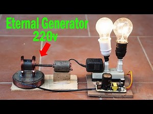 I Made a 220V Permanent Generator Using Copper Coils and Magnets – It Works Without Fuel!