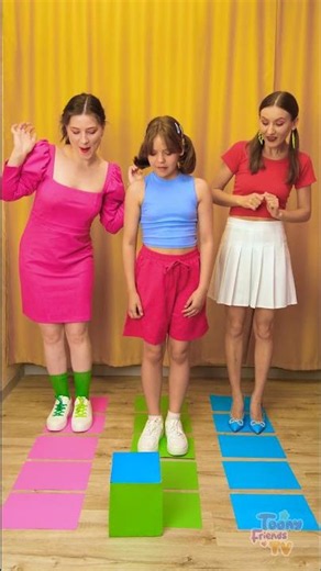 Color Guess Jump Challenge! Kids Playful Arcade Fun! #shorts