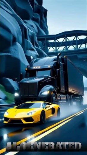 Epic Sci-Fi Car and truck | Futuristic Action Scene