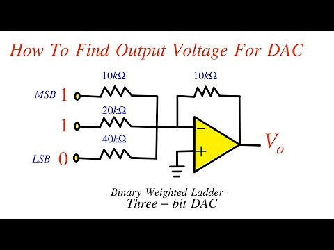 How to Find Output Voltage for Digital to Analog Converter || Opamp || Analog Electronics || DAC