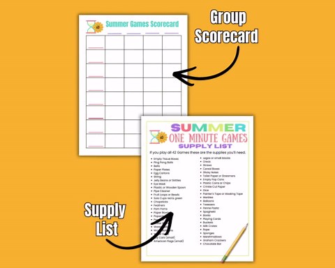 Summer Minute to Win It Games, 4th of July Games, Summer Reunion, Group Party Games, Memorial Day Games, Quick Games for Kids, Teens, Adults - Etsy