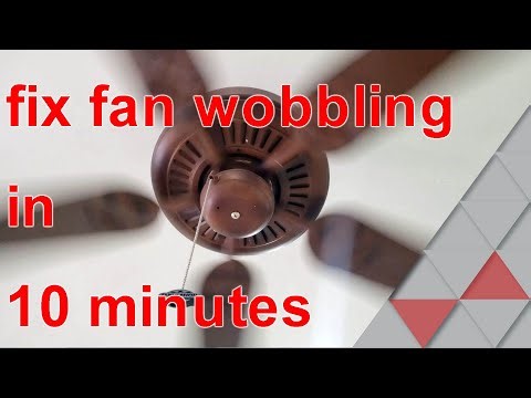 balance any ceiling fan's wobble within 10 minutes