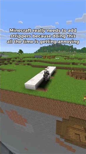 Minecraft Stripping Wood Moment! #Minecraft #relatable #shorts