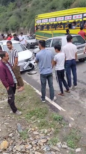 Accident at chamba road near Saz valley bhaderwah - Two person injured - More Details Awaited | Pampori News Agency