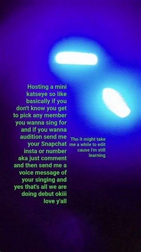 comment your Snapchat or insta or number if you wanna audition and my snap is basically just my Yt 💕