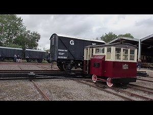 Traverser goods train demonstration & Goliath engine. Didcot GWS Gala Sept 23.