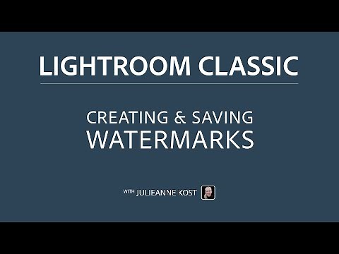 Creating Custom Watermarks in Lightroom Classic