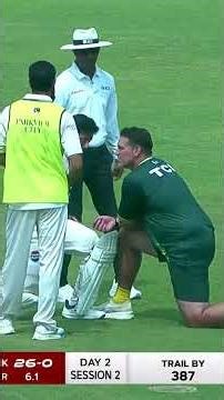 DEBUT TURNED SCARY! Azan Awais Gets Hit 😳 #BANvPAK | M9I1J
