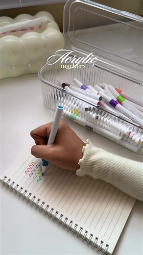 Explore 48 Color Acrylic Markers for Creative Projects