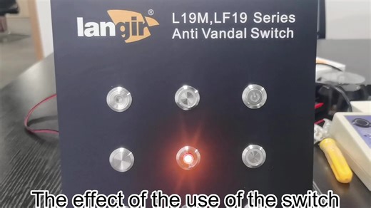 IP65 Push Button Switch Quick Connect Terminal Wiring Press Button Push Button Switch for Easy Installation