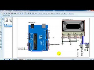 Arduino with SSD1306 OLED in I2C mode - Proteus simulation