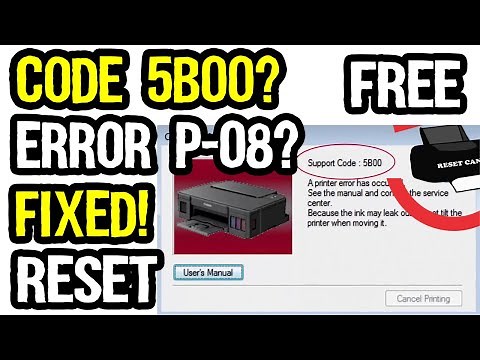 How to Fix Support Code 5B00 And P08 Error in Canon Printers?