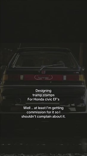 Custom Tramp Stamps Design for Honda Civic EF Models