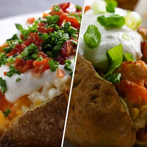 Who doesn’t like cheesy loaded potatoes? Recipes: https://tasty.co/compilation/loaded-potato-appetizers | Tasty UK