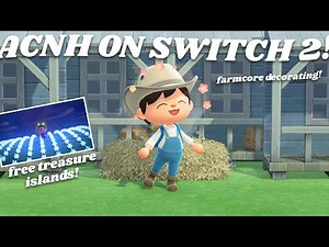 5 FREE treasure islands & playing animal crossing: new horizons on the switch 2!!!