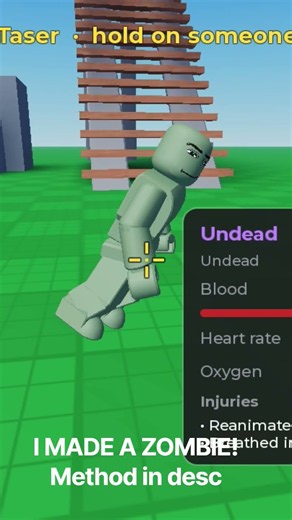 How to make a zombie in ragdoll engine Roblox!
