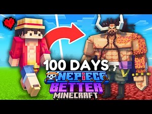 I Survived 100 Days SHAPESHIFTING in One Piece x Better Minecraft Hardcore