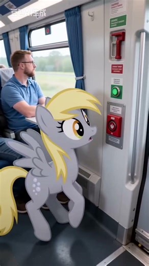Derpy Hooves on a Real Train – Part 2 😭🚂