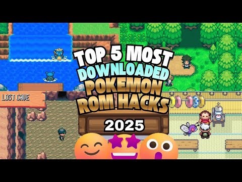 TOP 5 Most Downloaded Pokemon ROM Hacks of 2025 🎮 #pokemon #romhacks #gaming #gba