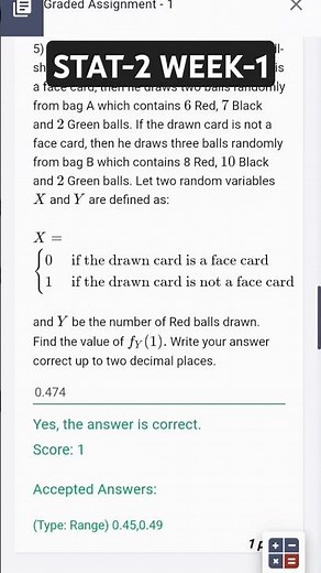 Statistics-2 week-1 graded assignment #iitm #iitmadras #statistics-2
