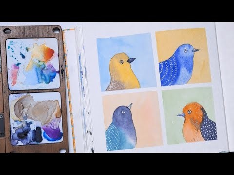 4 Easy Watercolor Birds Anyone Can Paint