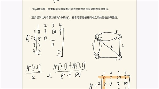 最短路径（Floyd）