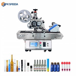 [Hot Item] High Speed Automatic Sticker Small Cylinder Tube Round Vial Tabletop Horizontal Labeling Machine