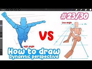 how to draw DYNAMIC CHARACTERS in PERSPECTIVE! | Full Drawing Tutorial - Art Bootcamp #23/30