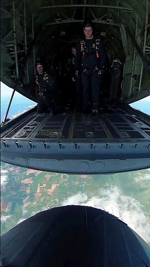 Extreme Wing Suit Jump‼️ US Army Parachute Team Leaps from C-130 Aircraft