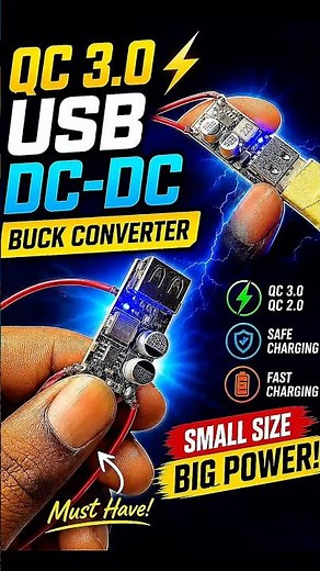 12v to USB Fast Charging Module ⚡ QC3.0 Tested!
