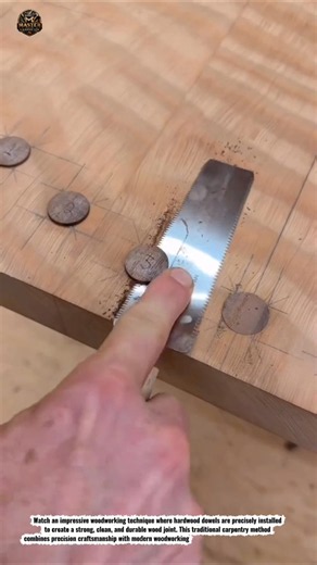 Amazing Traditional Wood Joinery with Hardwood Dowels | Perfect Carpentry Technique #woodworking