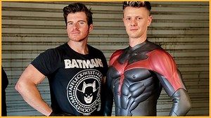 My Friend Tries on a Screen-Used Robin Suit