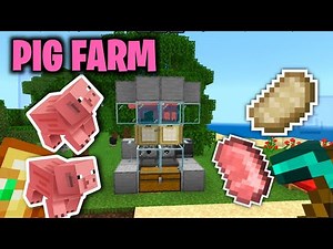 EASIEST Automatic Pig Farm Tutorial (Java & Bedrock) - Minecraft 1.21