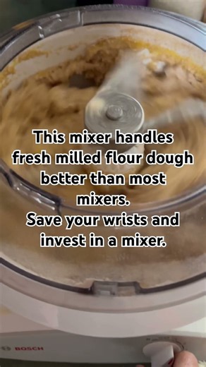 Trusted mixer that has saved my hands and helped my fresh milled flour bread turn out great.