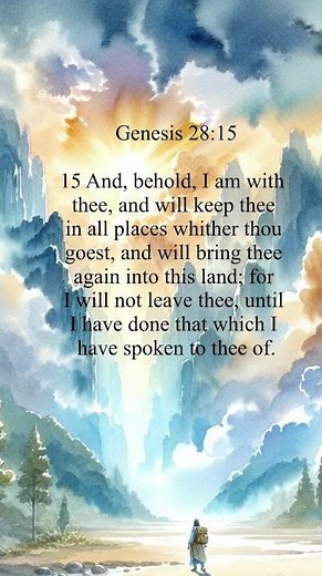 Bible Verse - Genesis(28:15) KJV, #Jesus #love #Bibleverse,#faith,#Grace