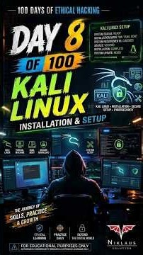 DAY 8/100: Kali Linux Installation Concepts 🐉💻 | 100 Days of Ethical Hacking