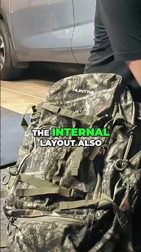 HUNTPAL Rugged Camo Hunting Pack w Gun Holder