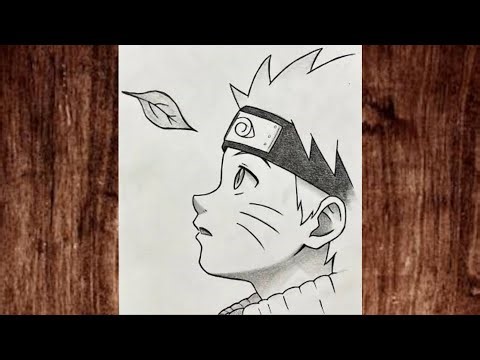 Naruto Sketch for Beginners | How to draw Anime Side Profile | Pencil Drawing of Naruto