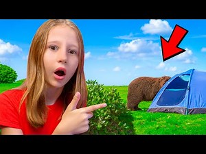 Nastya ve arkadaşları ormanda kamp yapmaya gidiyor - Çocuklar için video serisi