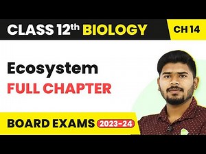 Ecosystem - Full Chapter Explanation | Class 12 Biology Chapter 14 | 2022-23