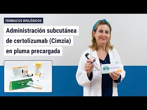 Administración subcutánea de certolizumab (Cimzia) en pluma precargada