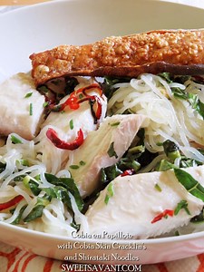 Release the CRACKLIN'! Cobia en Papillote with Cobia Skin Cracklin' - Sweet Savant